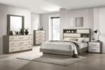 FENWICK 5-PIECE QUEEN BEDROOM SET GREY OAK