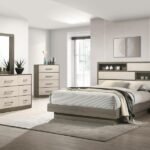 FENWICK 5-PIECE QUEEN BEDROOM SET GREY OAK