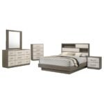 FENWICK 5-PIECE QUEEN BEDROOM SET GREY OAK - Image 2