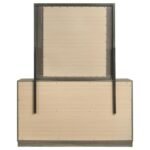 FENWICK 9-DRAWER DRESSER WITH MIRROR GREY OAK - Image 7