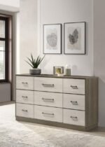 FENWICK 9-DRAWER DRESSER GREY OAK - Image 2