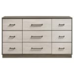FENWICK 9-DRAWER DRESSER GREY OAK - Image 3
