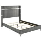 LUCIA 5-PIECE QUEEN BEDROOM SET GREY AND BLACK - Image 3