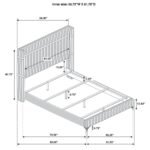 LUCIA 5-PIECE QUEEN BEDROOM SET GREY AND BLACK - Image 16