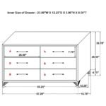 LUCIA 5-PIECE QUEEN BEDROOM SET GREY AND BLACK - Image 18