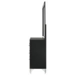 LUCIA 6-DRAWER DRESSER AND MIRROR BLACK - Image 5