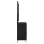 LUCIA 6-DRAWER DRESSER AND MIRROR BLACK - Image 9
