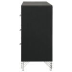 LUCIA 6-DRAWER DRESSER CABINET BLACK - Image 5