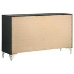 LUCIA 6-DRAWER DRESSER CABINET BLACK - Image 6