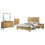 KAYWOOD 5-PIECE QUEEN BEDROOM SET NATURAL PINE - Image 2