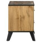 KAYWOOD 2-DRAWER NIGHTSTAND BEDSIDE TABLE NATURAL PINE - Image 6