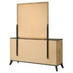 KAYWOOD 6-DRAWER DRESSER AND MIRROR NATURAL PINE - Image 8