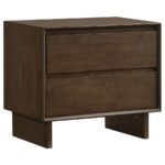 GLENWOOD 5-PIECE QUEEN BEDROOM SET WARM BROWN - Image 5