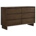 GLENWOOD 5-PIECE QUEEN BEDROOM SET WARM BROWN - Image 7