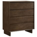 GLENWOOD 5-PIECE QUEEN BEDROOM SET WARM BROWN - Image 11