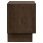 GLENWOOD 2-DRAWER NIGHTSTAND BEDSIDE TABLE WARM BROWN - Image 9