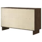 GLENWOOD 6-DRAWER DRESSER CABINET WARM BROWN - Image 8