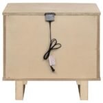 KAILANI 2-DRAWER NIGHTSTAND BEDSIDE TABLE BEIGE OAK - Image 7