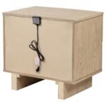 KAILANI 2-DRAWER NIGHTSTAND BEDSIDE TABLE BEIGE OAK - Image 8