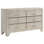 TRENTON 5-PIECE QUEEN BEDROOM SET RUSTIC CREAM - Image 7