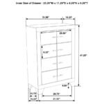 TRENTON 5-PIECE QUEEN BEDROOM SET RUSTIC CREAM - Image 20