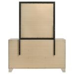 TRENTON 6-DRAWER BEDROOM DRESSER WITH MIRROR RUSTIC CREAM - Image 7