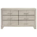TRENTON 6-DRAWER BEDROOM DRESSER RUSTIC CREAM - Image 3