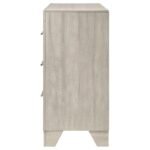 TRENTON 6-DRAWER BEDROOM DRESSER RUSTIC CREAM - Image 5