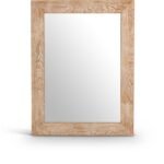 Cresthill Oak Wood Frame Mirror