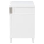 GRACEMONT 3-DRAWER BEDROOM NIGHTSTAND BEDSIDE TABLE WHITE - Image 5