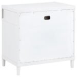 GRACEMONT 3-DRAWER BEDROOM NIGHTSTAND BEDSIDE TABLE WHITE - Image 6