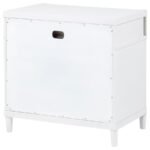 GRACEMONT 3-DRAWER BEDROOM NIGHTSTAND BEDSIDE TABLE WHITE - Image 8