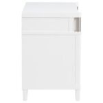 GRACEMONT 3-DRAWER BEDROOM NIGHTSTAND BEDSIDE TABLE WHITE - Image 9