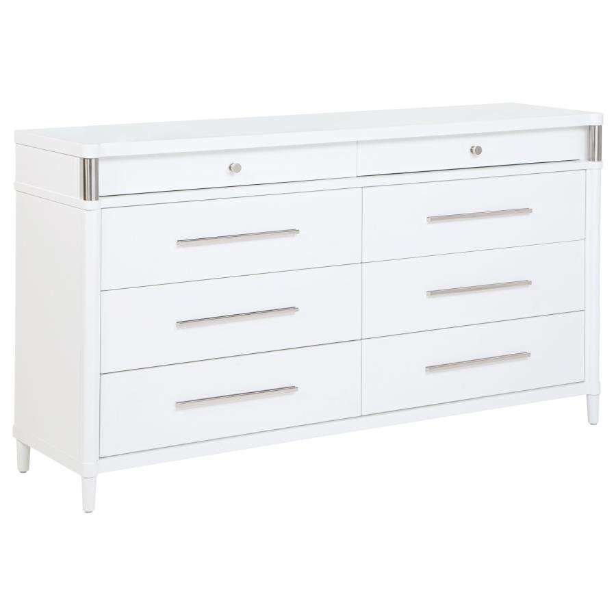 225073_02x900.jpg GRACEMONT 8-DRAWER BEDROOM DRESSER CABINET WHITE - Image 1