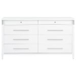 GRACEMONT 8-DRAWER BEDROOM DRESSER CABINET WHITE - Image 3