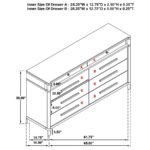 GRACEMONT 8-DRAWER BEDROOM DRESSER CABINET WHITE - Image 14