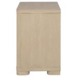 LADERA 2-DRAWER NIGHTSTAND BEDSIDE TABLE LIGHT ELM - Image 5