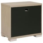 LADERA 2-DRAWER NIGHTSTAND BEDSIDE TABLE LIGHT ELM - Image 6