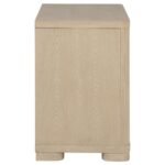 LADERA 2-DRAWER NIGHTSTAND BEDSIDE TABLE LIGHT ELM - Image 9