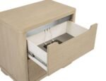 LADERA 2-DRAWER NIGHTSTAND BEDSIDE TABLE LIGHT ELM - Image 10