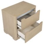 LADERA 2-DRAWER NIGHTSTAND BEDSIDE TABLE LIGHT ELM - Image 11