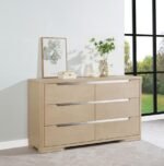 LADERA 6-DRAWER BEDROOM DRESSER LIGHT ELM - Image 2