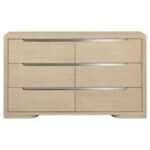 LADERA 6-DRAWER BEDROOM DRESSER LIGHT ELM - Image 3