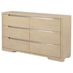 LADERA 6-DRAWER BEDROOM DRESSER LIGHT ELM - Image 4
