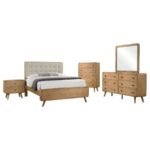 ROBYN 5-PIECE QUEEN BEDROOM SET LIGHT ASH - Image 2