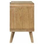 ROBYN 2-DRAWER NIGHTSTAND BEDSIDE TABLE LIGHT ASH - Image 9