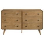 ROBYN 6-DRAWER BEDROOM DRESSER LIGHT ASH - Image 3