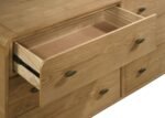 ROBYN 6-DRAWER BEDROOM DRESSER LIGHT ASH - Image 9