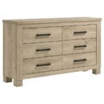OAKGLEN 5-PIECE QUEEN BEDROOM SET WEATHERED OAK - Image 7