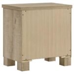 OAKGLEN 2-DRAWER NIGHTSTAND BEDSIDE TABLE WEATHERED OAK - Image 6